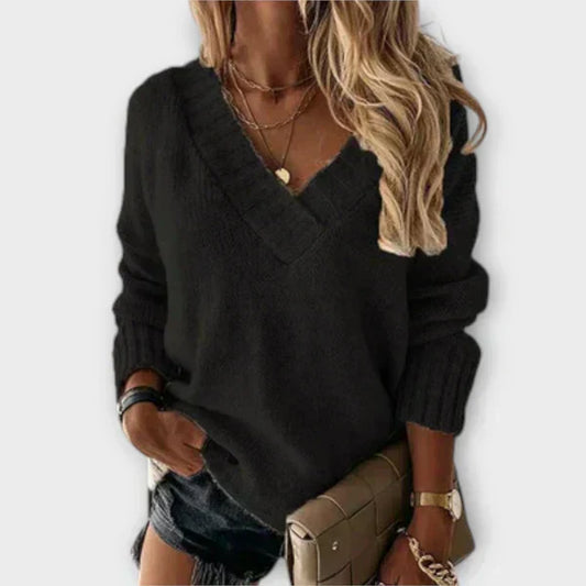Carolina - Behagelig V-hals-sweater