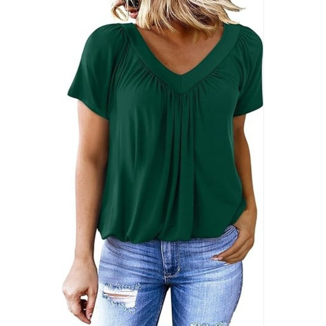Kenya - Top Casual med V-hals