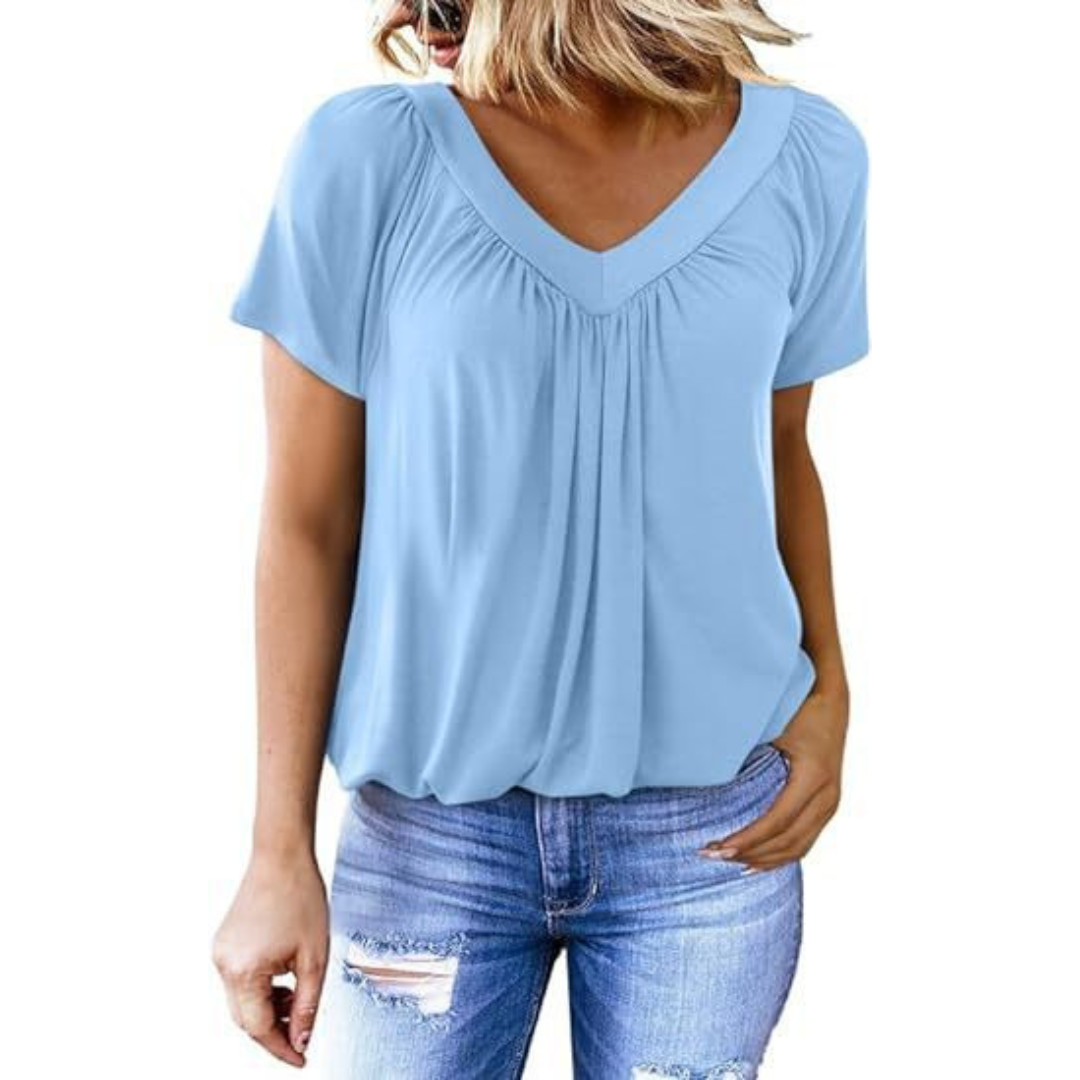 Kenya - Top Casual med V-hals