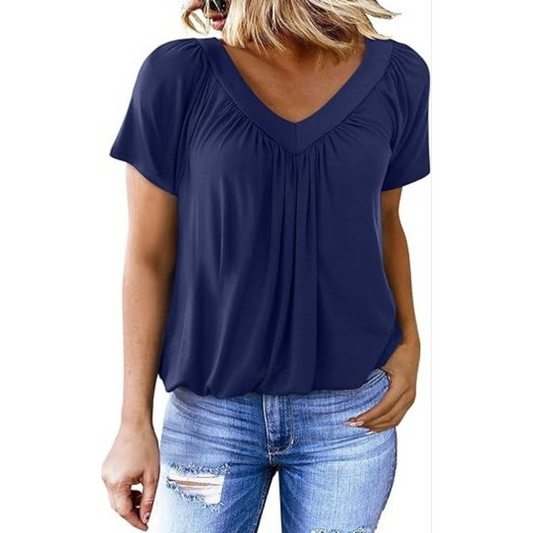 Kenya - Top Casual med V-hals