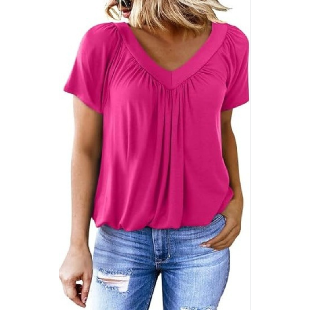 Kenya - Top Casual med V-hals