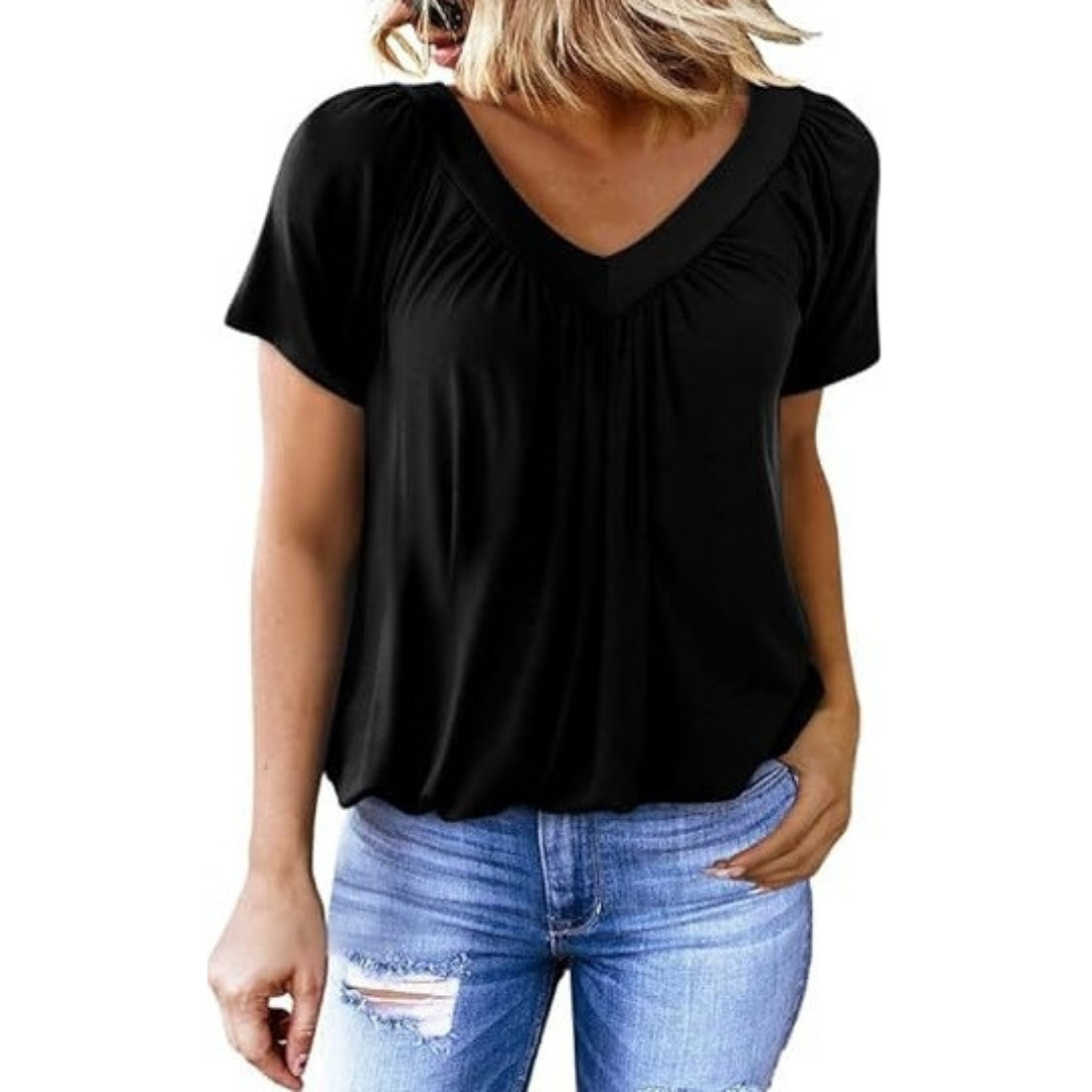 Kenya - Top Casual med V-hals