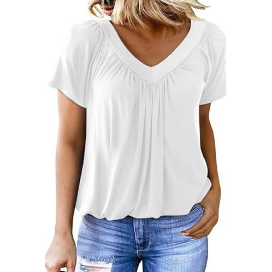 Kenya - Top Casual med V-hals