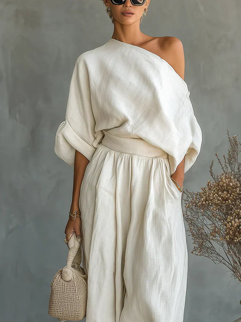 Mila | Off-shoulder sæt med 2 dele
