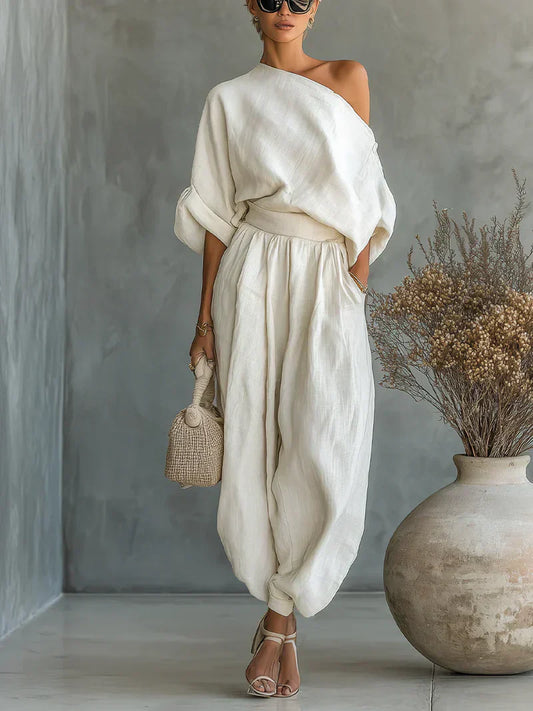 Mila | Off-shoulder sæt med 2 dele