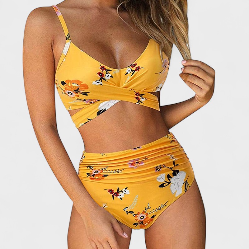 Marta - Højtaljet Bikinibukser Sommerstil