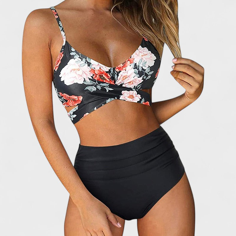 Marta - Højtaljet Bikinibukser Sommerstil