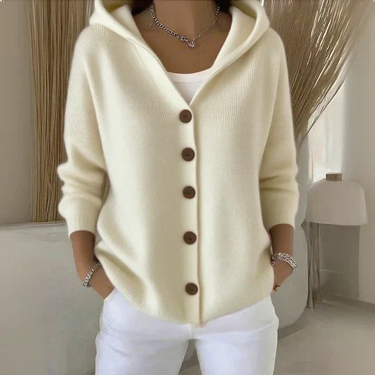 Felícia - Moderne cardigan med hætte