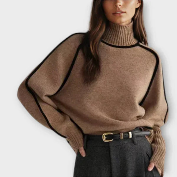 Emília - Elegant sweater med høj hals