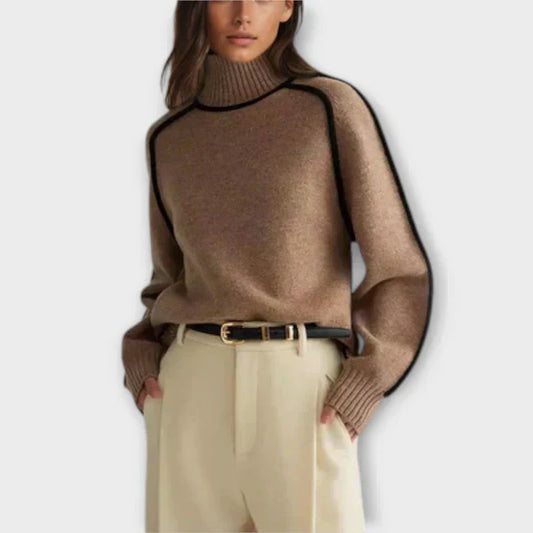 Emília - Elegant sweater med høj hals