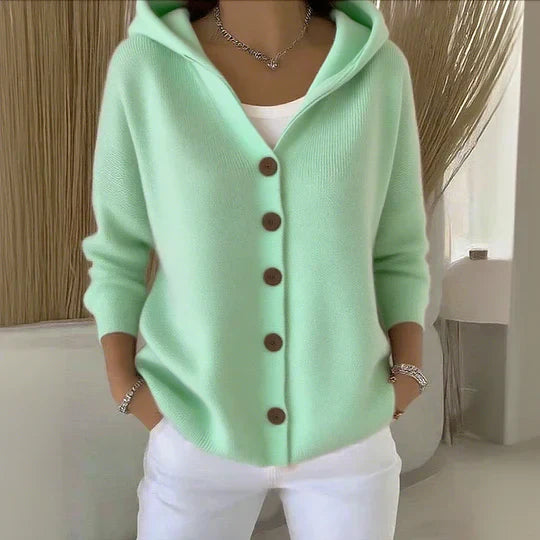 Felícia - Moderne cardigan med hætte
