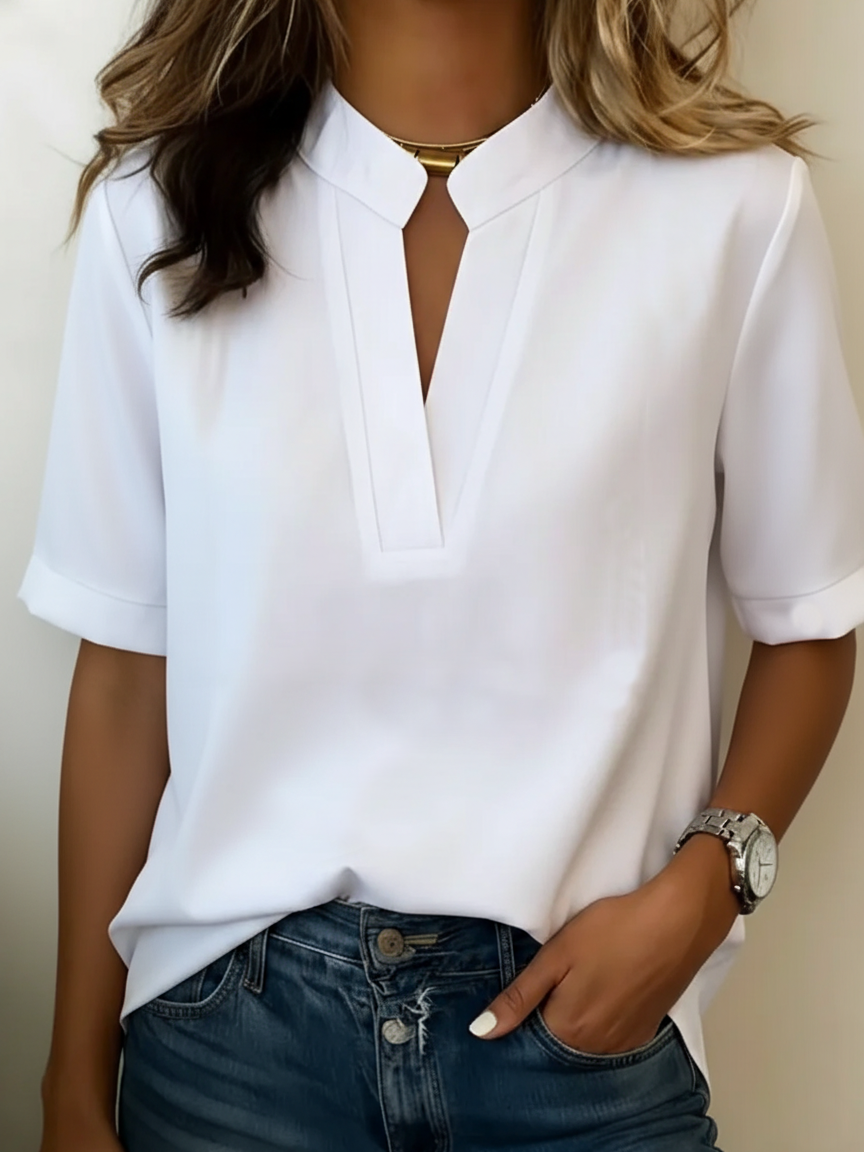 Elisa – Elegant bluse med krave