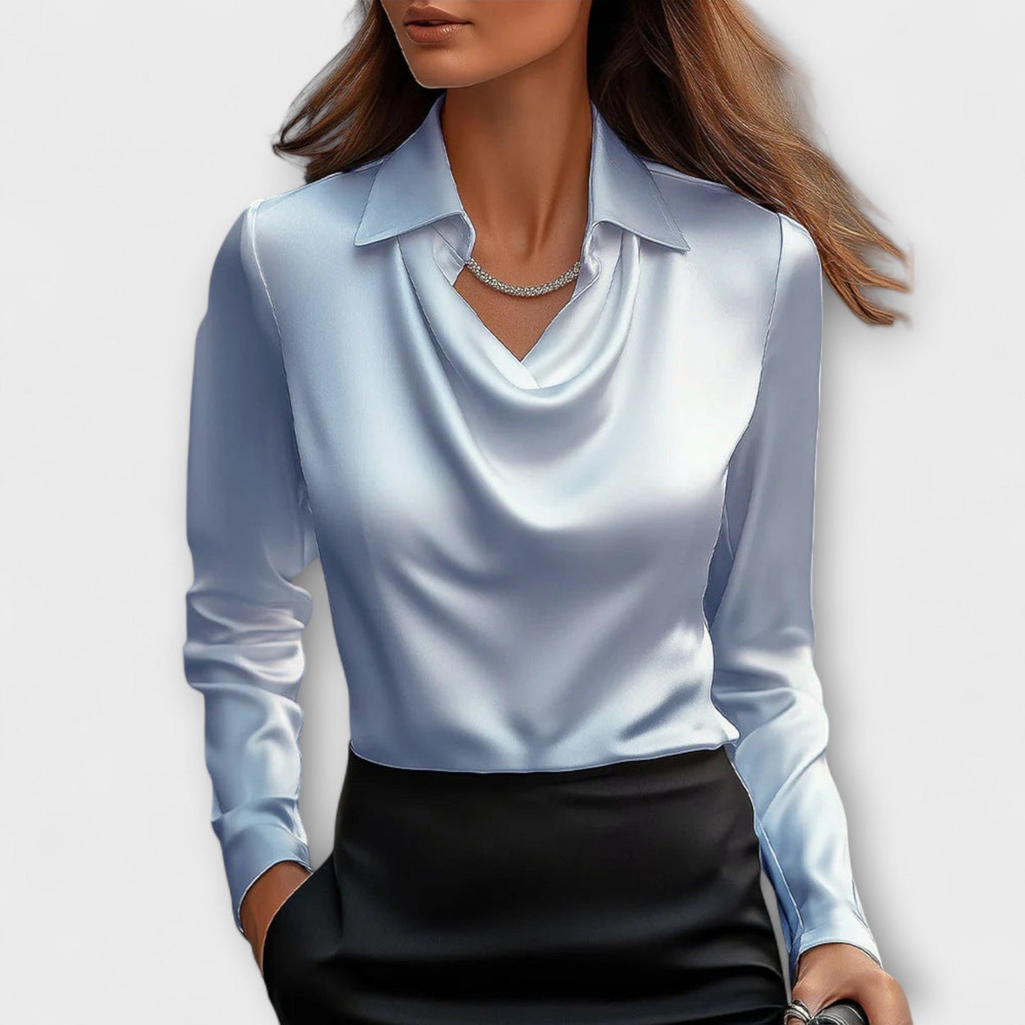 Sofia - Skinnende bluse