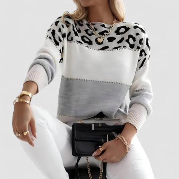 Julia - Afslappet leopardtrøje